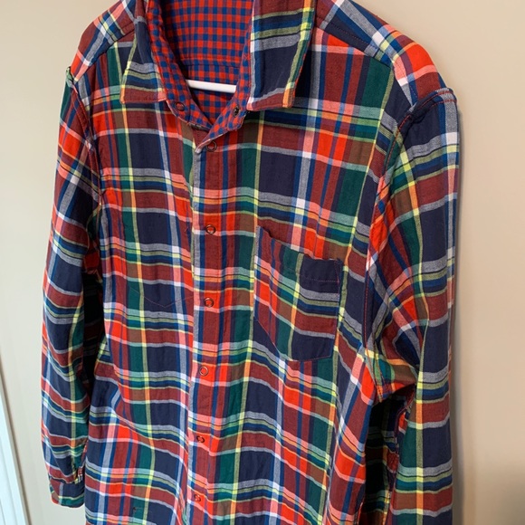 Marvel Avengers Five Four Captain America Reversible Flannel L/S Shirt, size L - Picture 10 of 10